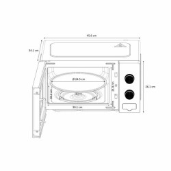 Micro-ondes Oceanic MO20W11  20 L