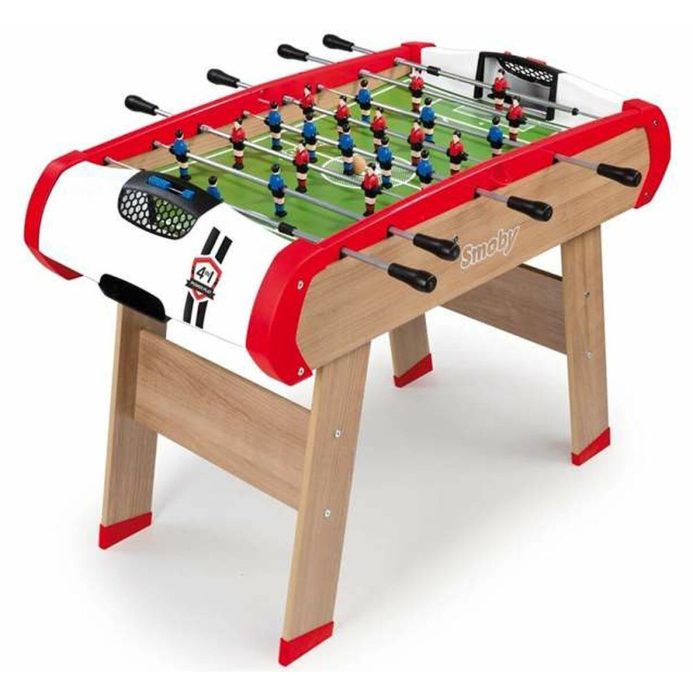 Tischfußball Smoby Powerplay 4 in 1 87 x 120 x 90 cm