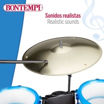 Batterie musicale Bontempi Bleu Plastique 85 x 68 x 65 cm (9 Pièces) (2 Unités)