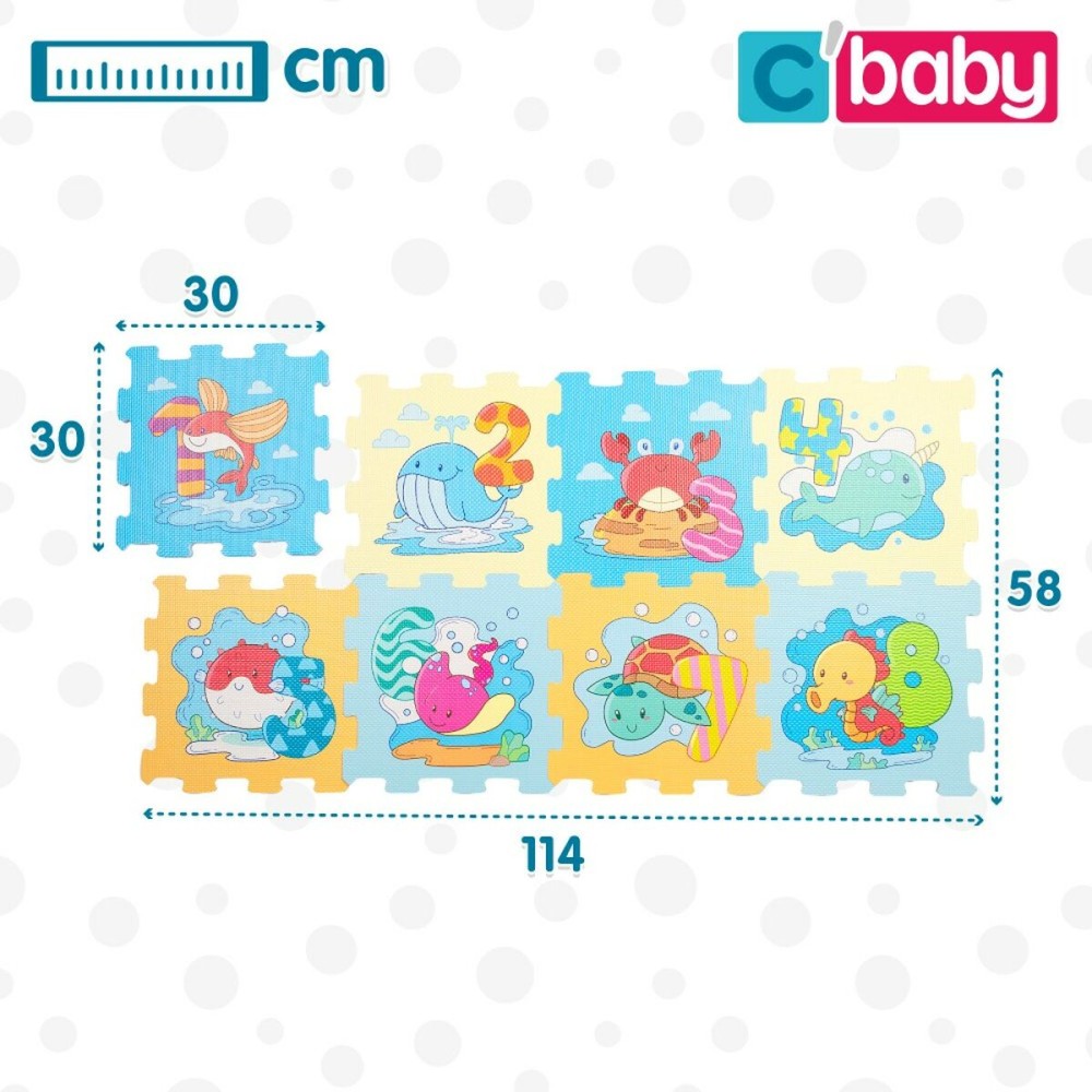 Tapis de jeu Colorbaby Marin EVA 8 Pièces (4 Unités)