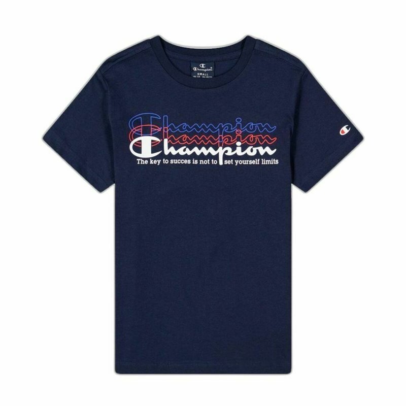 T-shirt à manches courtes enfant Champion Crewneck  Bleu