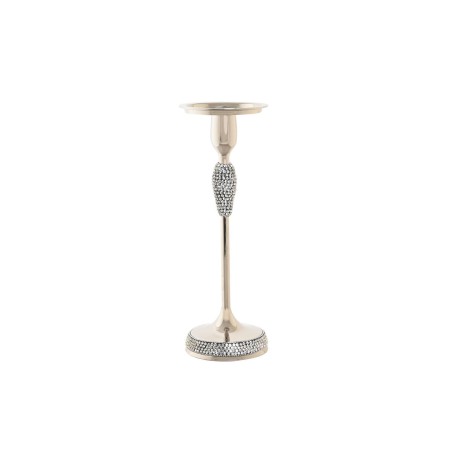 Candleholder DKD Home Decor Silver Acrylic Aluminium 12 x 12 x 36 cm