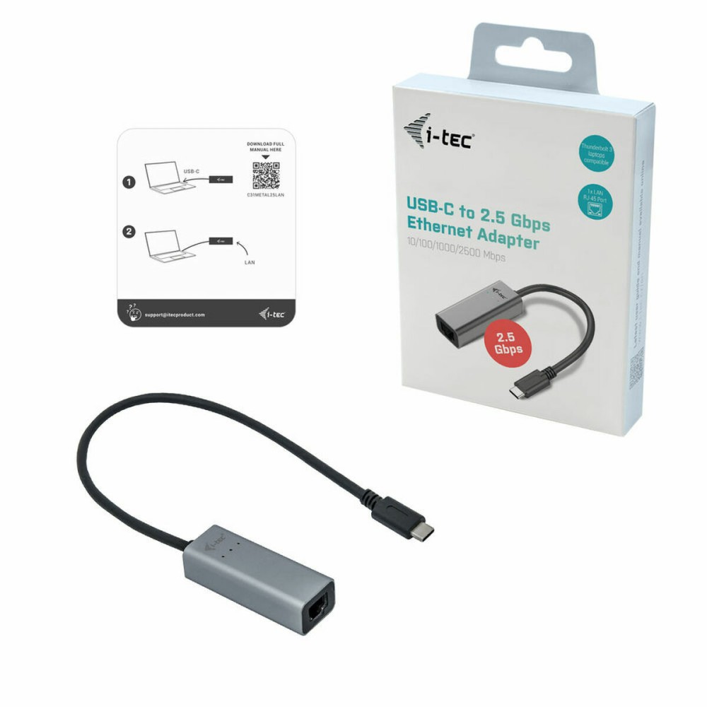 Adaptateur USB vers Ethernet i-Tec C31METAL25LAN