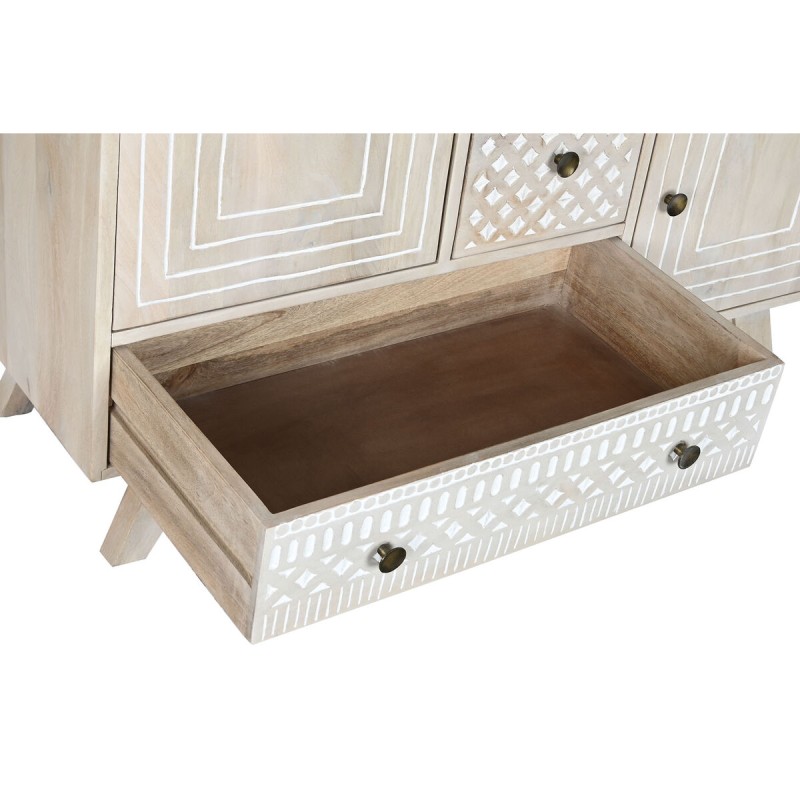 Buffet DKD Home Decor Blanc Naturel Bois de manguier 115 x 42 x 75 cm