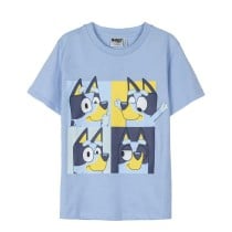 Kurzarm-T-Shirt für Kinder Bluey Hellblau