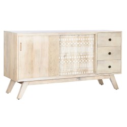 Anrichte DKD Home Decor Weiß natürlich Mango-Holz 145 x 42 x 75 cm