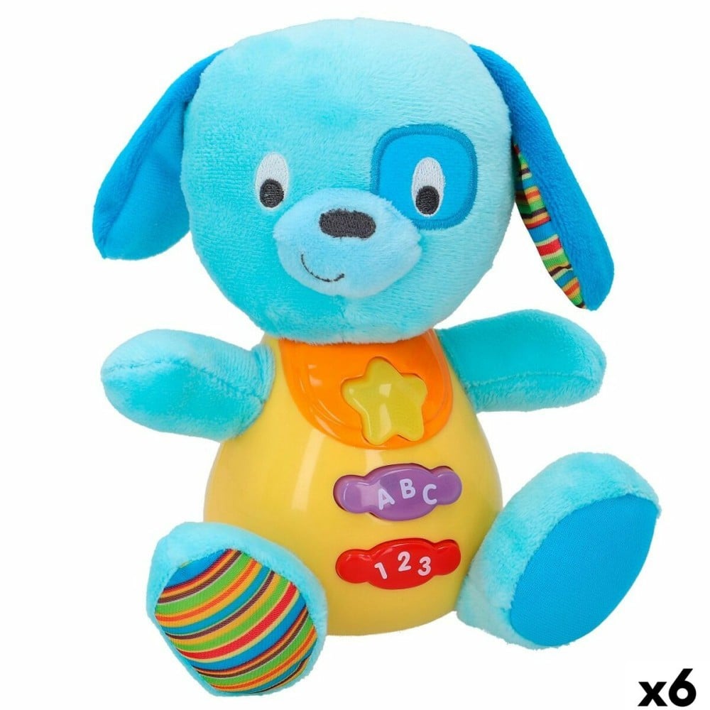 Soft toy with sounds Winfun Dog 15,5 x 16,5 x 11,5 cm (6 Units)