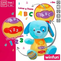 Soft toy with sounds Winfun Dog 15,5 x 16,5 x 11,5 cm (6 Units)