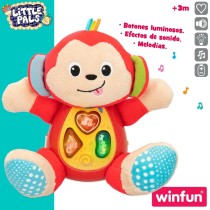 Peluche sonore Winfun Singe 18 x 20,5 x 12,5 cm (6 Unités)