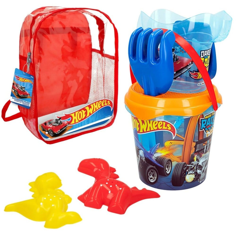 Beach toys set Hot Wheels Ø 18 cm polypropylene (12 Units)