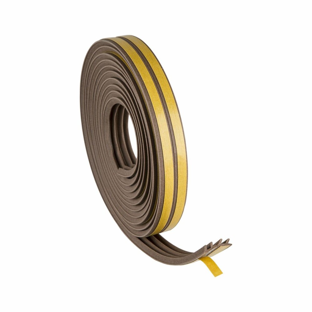 Draught excluder Geko Brown 6 m Adhesive Insulator