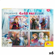 Puzzle Enfant Frozen Double face 4 en 1 48 Pièces 35 x 1,5 x 25 cm (6 Unités)