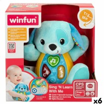 Fluffy toy Winfun animals ES 16 x 17,5 x 9,5 cm (6 Units)