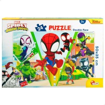 Kinderpuzzle Spidey Beidseitig 50 x 35 cm 24 Stücke (12 Stück)