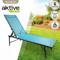 Hammock Aktive Blue 180 x 35 x 49 cm (2 Units)