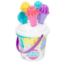 Beach toys set Colorbaby Ø 18 cm 11 Pieces Ice cream polypropylene (15 Units)