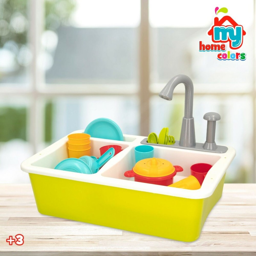 Toy kitchen Colorbaby 22 Pieces 42 x 29 x 28 cm Accessories Sink