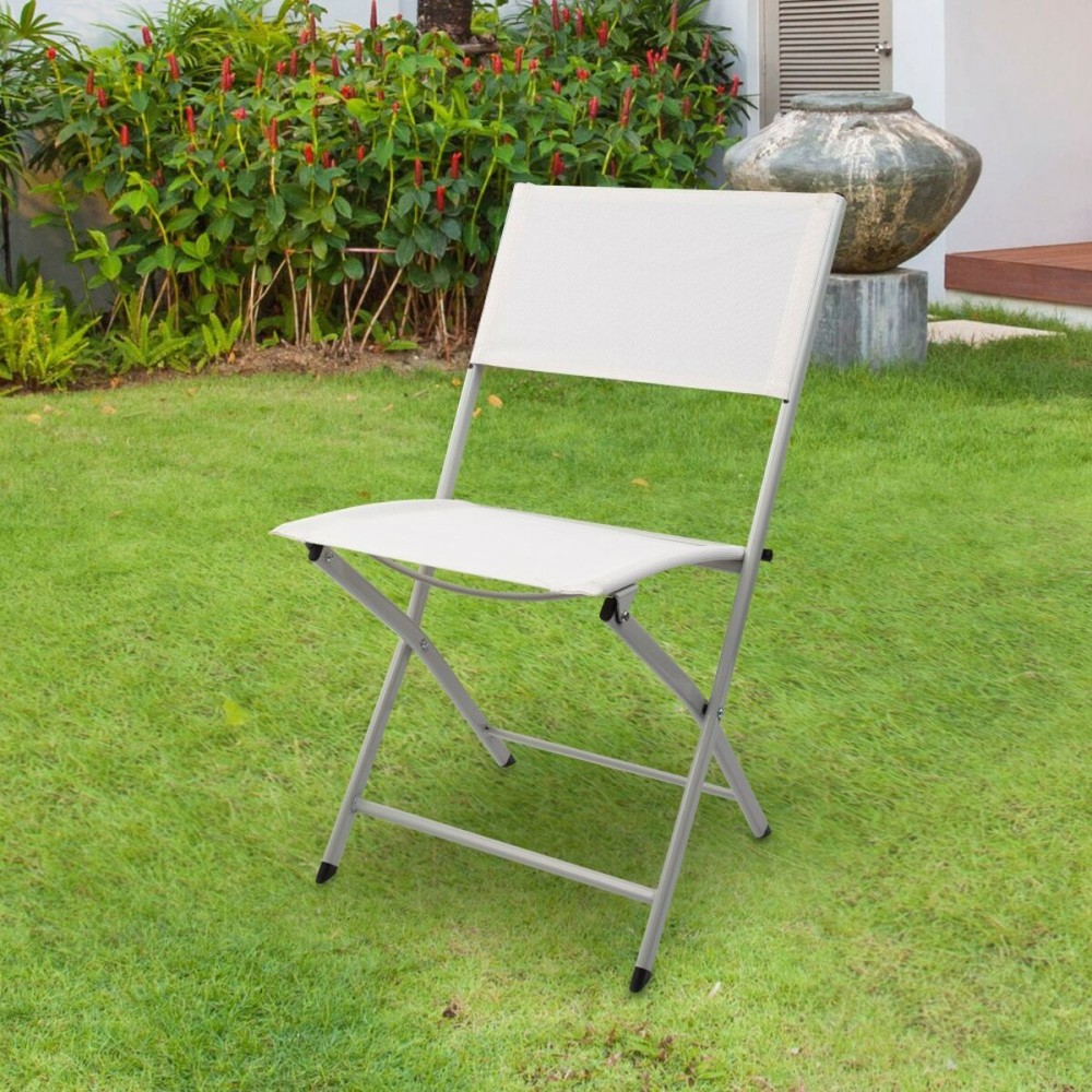 Folding Chair Aktive White 46 x 81 x 55 cm (4 Units)