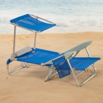 Beach Chair Aktive Blue 47 x 67 x 43 cm (2 Units)