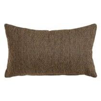 Coussin Polyester Coton Marron 50 x 30 cm