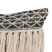 Coussin Coton Noir Beige 30 x 60 cm