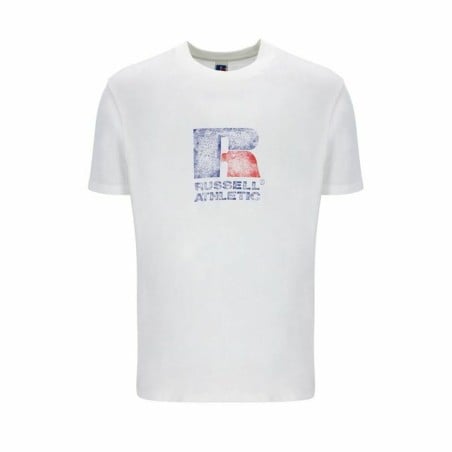 Short Sleeve T-Shirt Russell Athletic Emt E36201 White Men