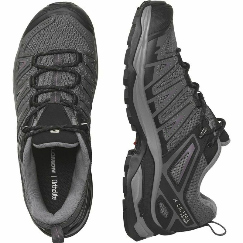 Chaussures de sport pour femme Salomon X Ultra Pioneer Montagne Gris foncé