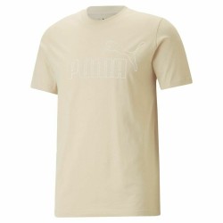 T shirt à manches courtes Puma Essentials Elevated Beige Unisexe