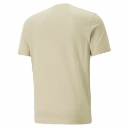 Short Sleeve T-Shirt Puma Essentials Elevated Beige Unisex