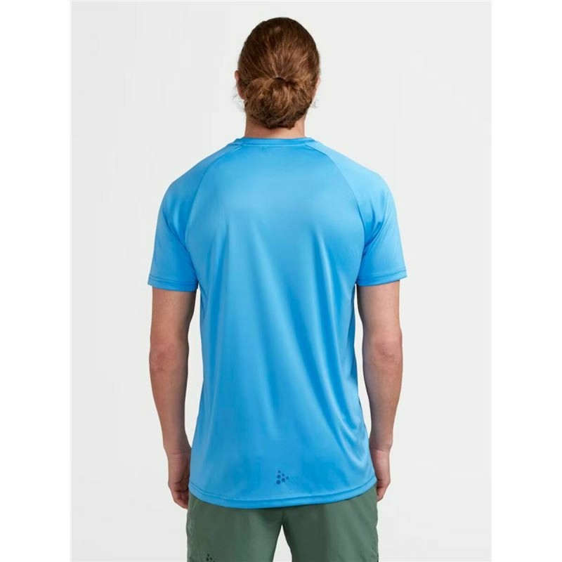 Kurzarm-T-Shirt Craft Core Essence Logo Aquamarin