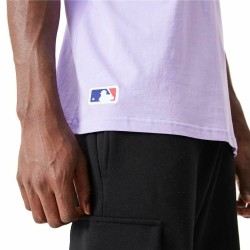 Short Sleeve T-Shirt New Era MLB League Essentials New York Yankees Violet Unisex