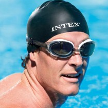 Swimming Cap Intex One size Silicone (24 Units)