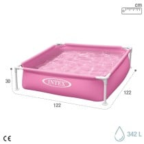 Piscine Démontable Intex 342 L 122 x 30 x 122 cm Rose (3 Unités)