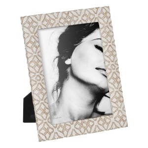 Photo frame White Beige Polyresin 20,3 x 2,3 x 25,4 cm