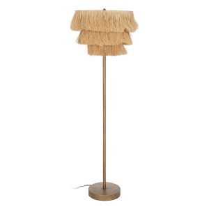 Lampadaire Beige Naturel Métal 48,5 x 48,5 x 162 cm