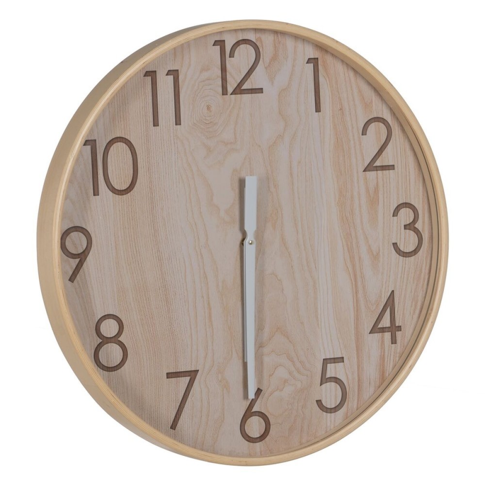 Horloge Murale Naturel Bois 60 x 60 x 5,5 cm