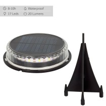 Set of solar garden lights Aktive 2 Pieces Plastic 12 x 13,5 x 12 cm (6 Units)