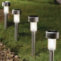 Solar-Gartenpfahl-Set Aktive 6 Stücke Kunststoff 5,5 x 36 x 5,5 cm (6 Stück)