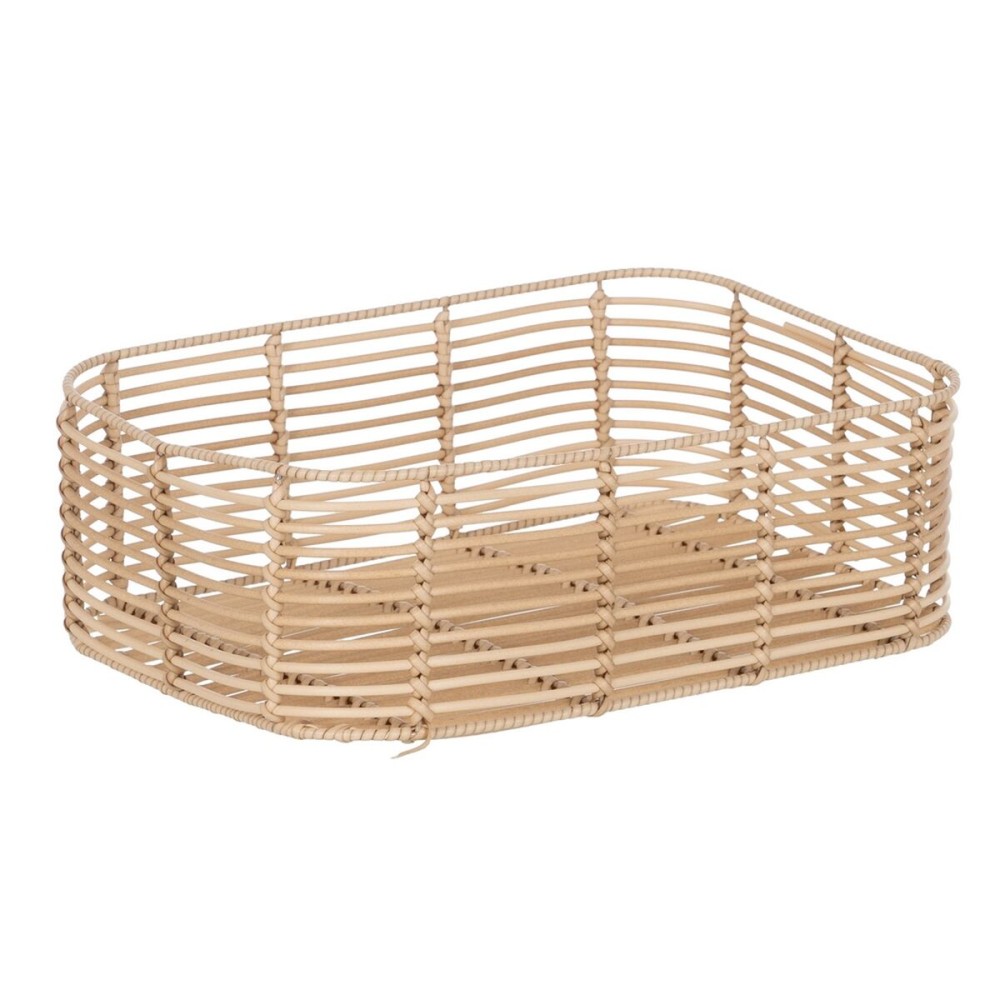 Set of Baskets Natural Resin 40 x 30 x 13 cm (3 Pieces)