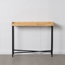 Console Black Natural Wood Iron MDF Wood 98 x 32 x 80,5 cm