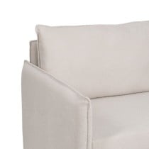 Sofa Beige Polyester Linen 210 x 93 x 95 cm