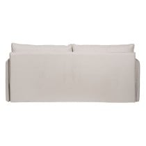 Sofa Beige Polyester Linen 210 x 93 x 95 cm