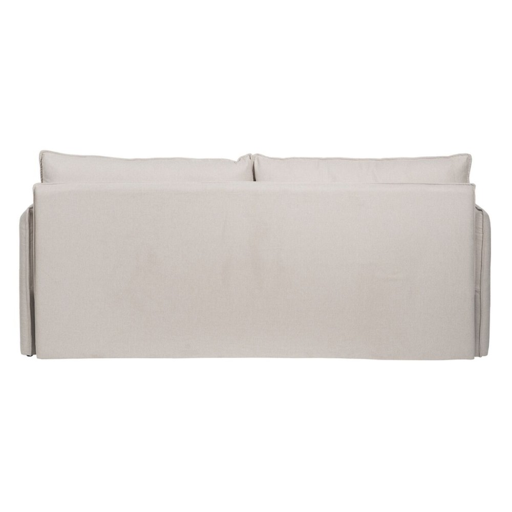 Sofa Beige Polyester Leinen 210 x 93 x 95 cm