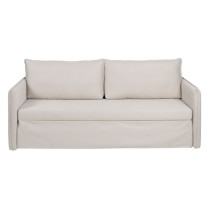 Sofa Beige Polyester Leinen 210 x 93 x 95 cm