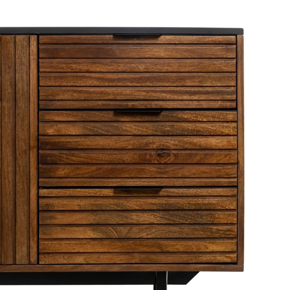 Buffet ABNER Marron Noir 160 x 40 x 75 cm