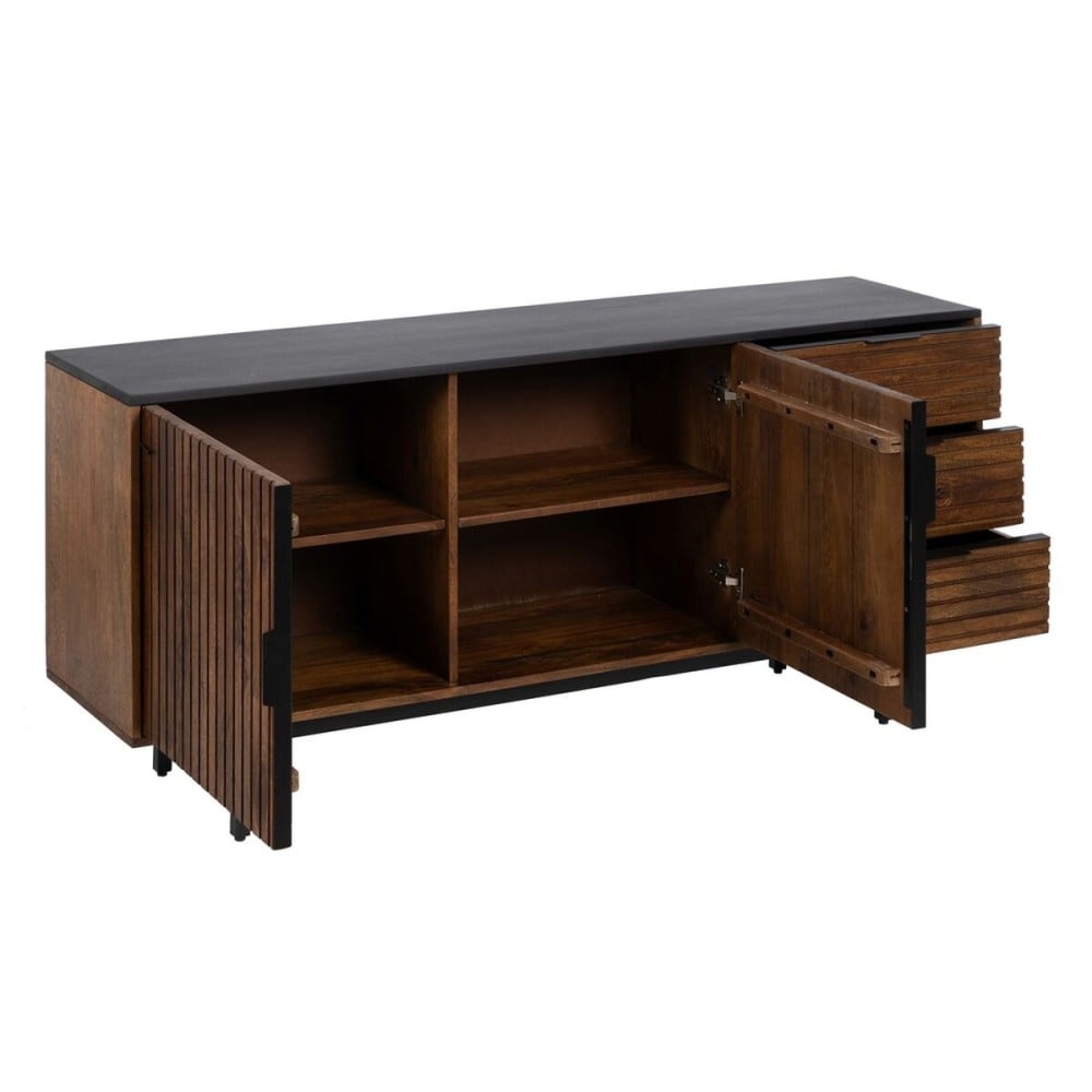 Buffet ABNER Marron Noir 160 x 40 x 75 cm