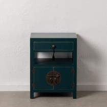 Nightstand ORIENTE Blue MDF Wood 50 x 40 x 66 cm