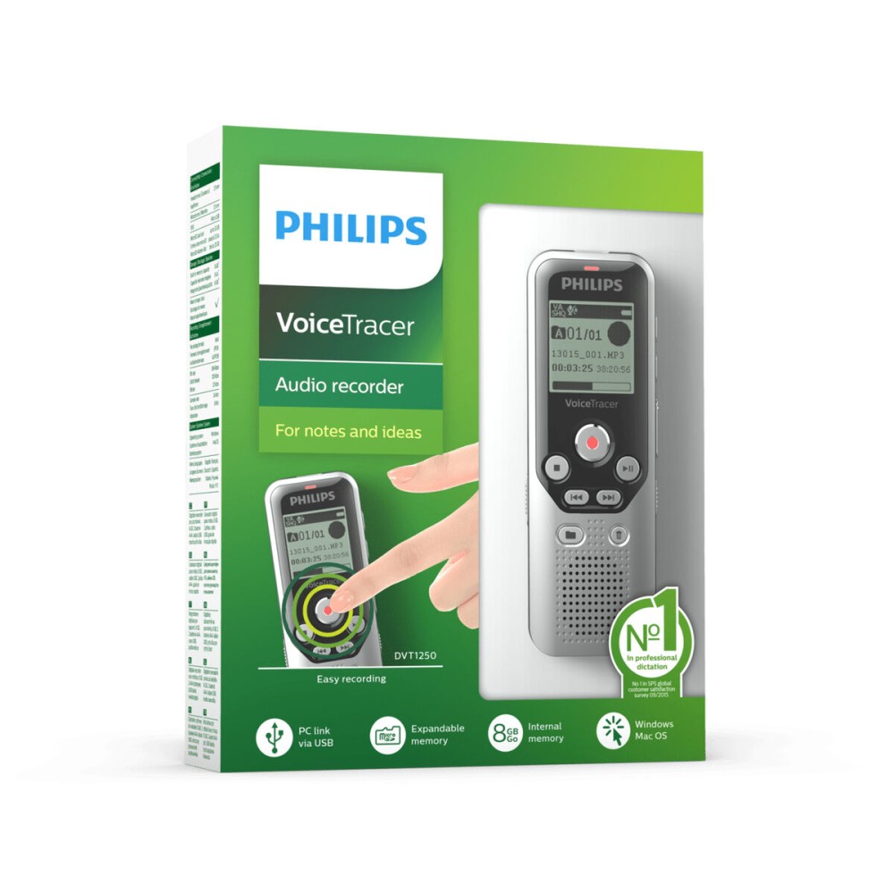 Rekorder Philips DVT1250 Schwarz/Grau