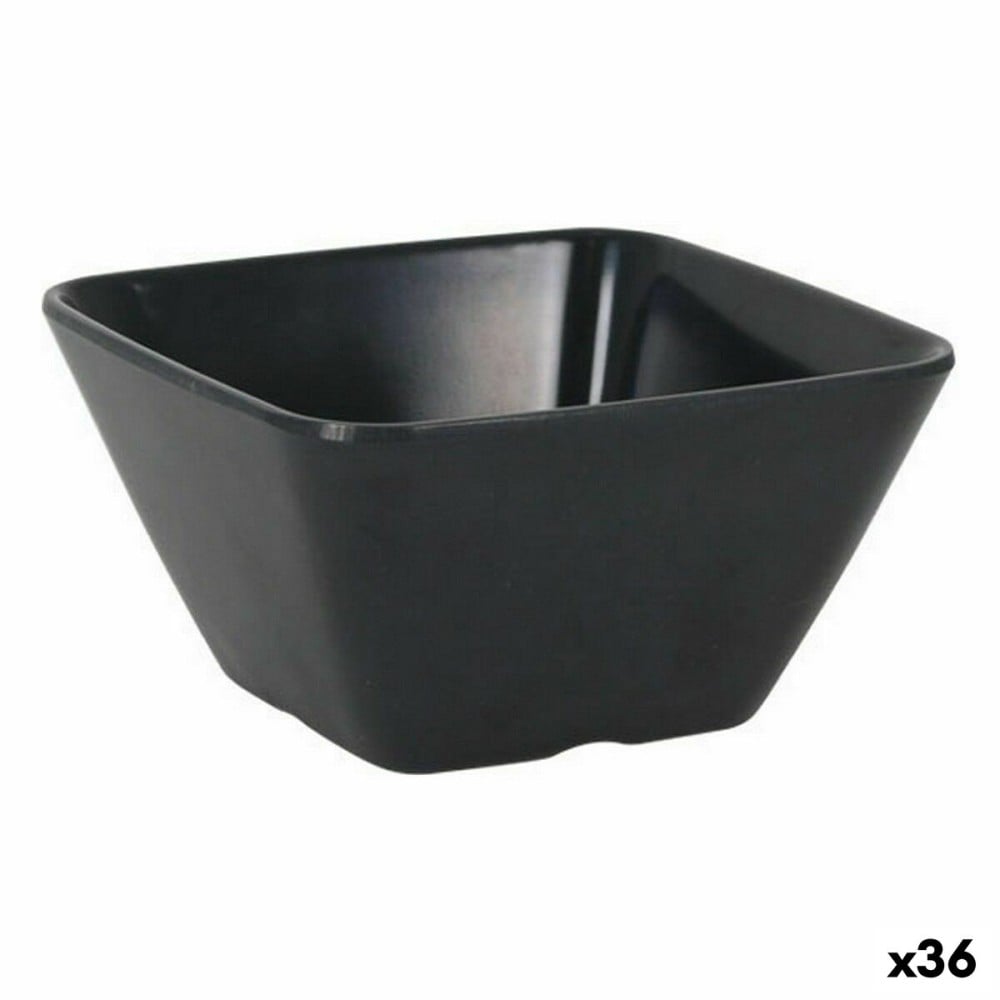 Bol pour Apéritifs La Mediterránea Mélamine Anthracite 10 x 10 x 5 cm (36 Unités)