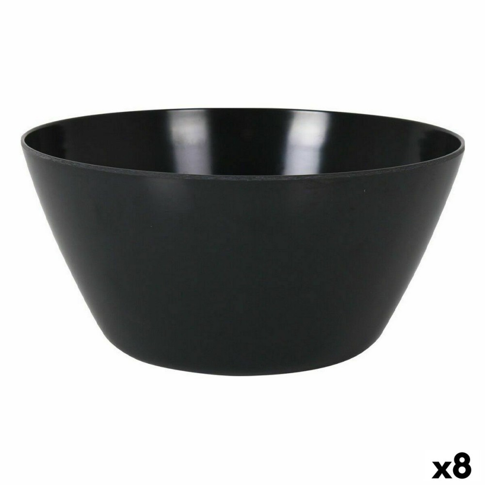 Salad Bowl La Mediterránea Melamin Anthracite (8 Units)